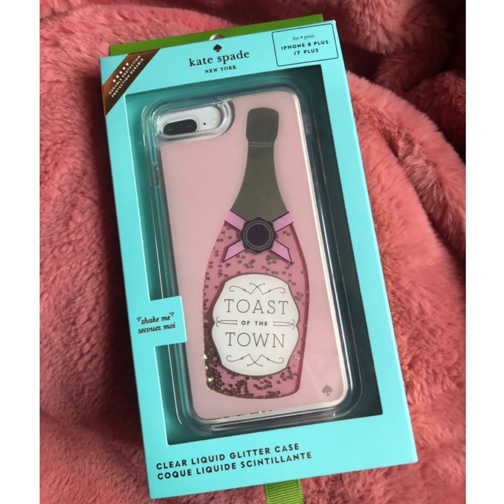 NWT Kate Spade glitter case iPhone 7/8+